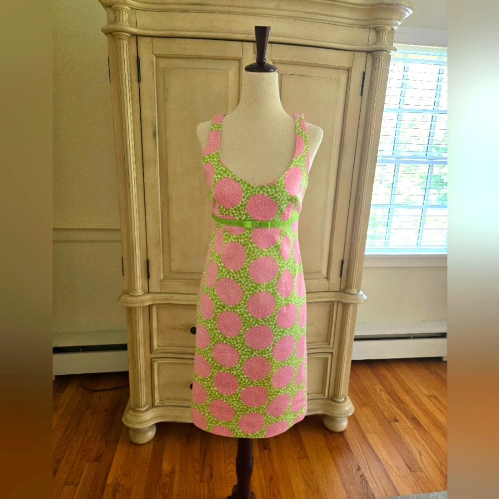 Skirtin Around Pink and Green Dress